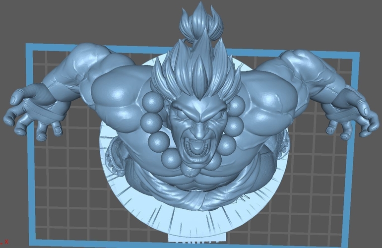 Akuma Street Fighter - with Base or No Base 3D Print 505208