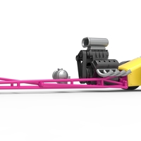 Front engine old school three wheeled dragster 1:25 - Thumbnail 2