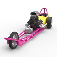 Front engine old school three wheeled dragster 1:25 - Thumbnail 4