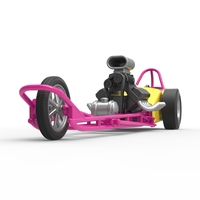 Front engine old school three wheeled dragster 1:25 - Thumbnail 5