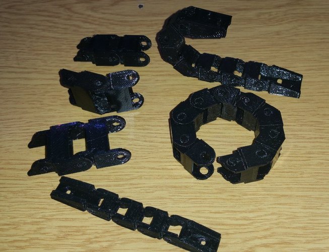 Drag Chain with mounts 3D Print 50523