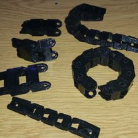 Small Drag Chain with mounts 3D Printing 50523