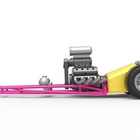 Front engine old school three wheeled dragster 1:25 - Thumbnail 7