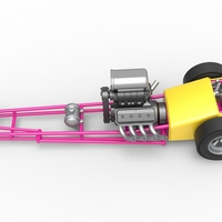 Front engine old school three wheeled dragster 1:25 - Thumbnail 8