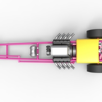 Front engine old school three wheeled dragster 1:25 - Thumbnail 9