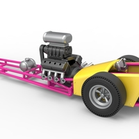 Front engine old school three wheeled dragster 1:25 - Thumbnail 10