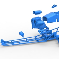 Front engine old school three wheeled dragster 1:25 - Thumbnail 14