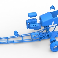 Front engine old school three wheeled dragster 1:25 - Thumbnail 16