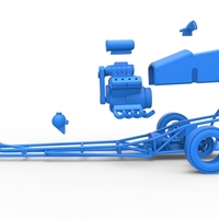 Front engine old school three wheeled dragster 1:25 - Thumbnail 18