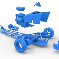 Front engine old school three wheeled dragster 1:25 - Thumbnail 20