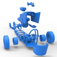 Front engine old school three wheeled dragster 1:25 - Thumbnail 21