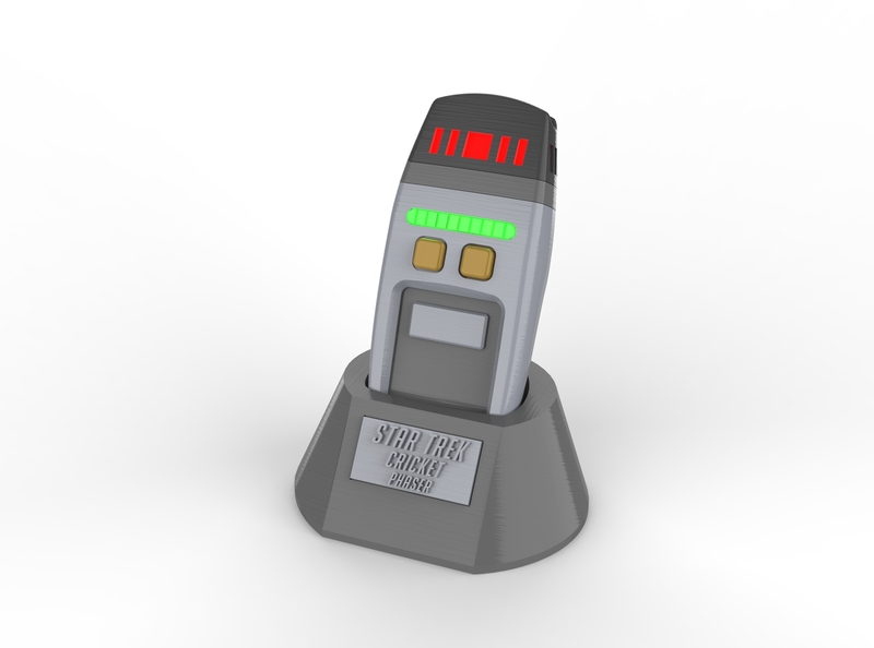 Cricket Phaser - Star Trek - Printable 3d model - STL files