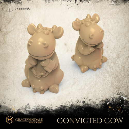 Convicted Cow 3D Print 505353