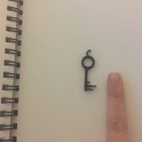 Small Key to Hell Pendant 3D Printing 50545