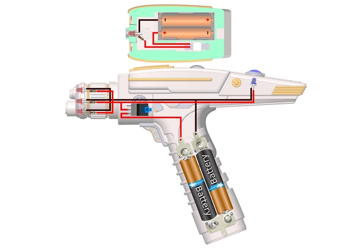 Discovery Phaser - Star Trek - STL 3D Print 505452