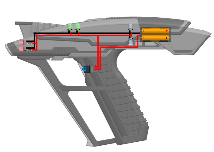 Picard Phaser - Star Trek - Printable 3d model - STL 3D Print 505455