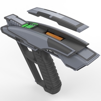 Picard Phaser - Star Trek - Printable 3d model - STL - Thumbnail 11