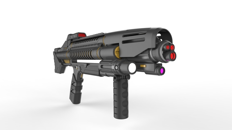 Starfleet Rifel Starfleet Phaser Rifle - Star Trek Discovery - STL - Pinshape