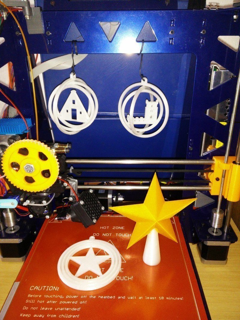 Euro christmas tree ornaments