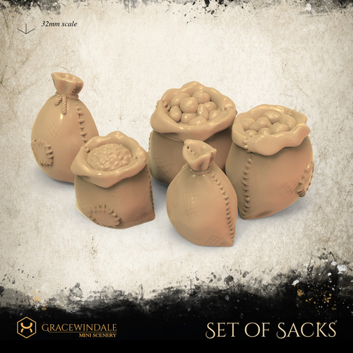 Set of Sacks 3D Print 505735