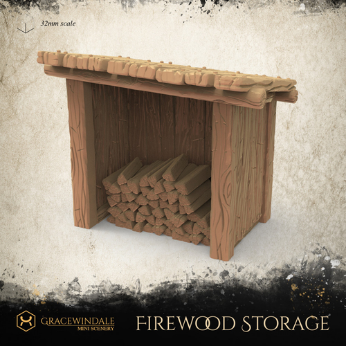 Firewood Storage 3D Print 505742