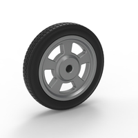 Front wheel of old school dragster Version 2 Scale 1:25 - Thumbnail 8