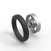 Front wheel of old school dragster Version 2 Scale 1:25 - Thumbnail 10