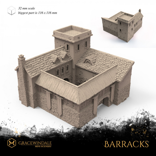 Barracks 3D Print 505776