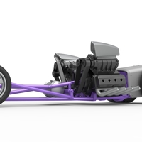 Front engine old school dragster with 2 V8 1:25 - Thumbnail 2