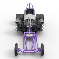 Front engine old school dragster with 2 V8 1:25 - Thumbnail 6