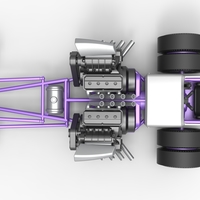 Front engine old school dragster with 2 V8 1:25 - Thumbnail 10