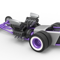 Front engine old school dragster with 2 V8 1:25 - Thumbnail 11