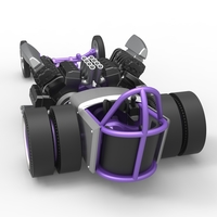 Front engine old school dragster with 2 V8 1:25 - Thumbnail 12