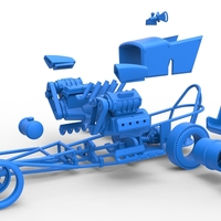 Front engine old school dragster with 2 V8 1:25 - Thumbnail 15