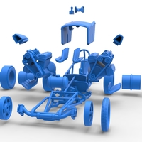 Front engine old school dragster with 2 V8 1:25 - Thumbnail 18