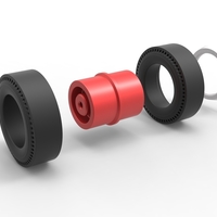 Double rear wheel of old school dragster Scale 1:25 - Thumbnail 10