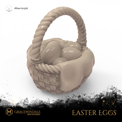 Easter Bunny & Eggs 3D Print 505867