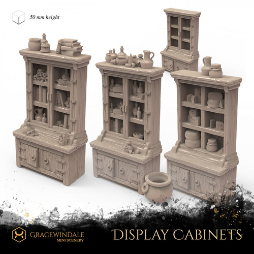 Set of Display Cabinets 3D Print 505873