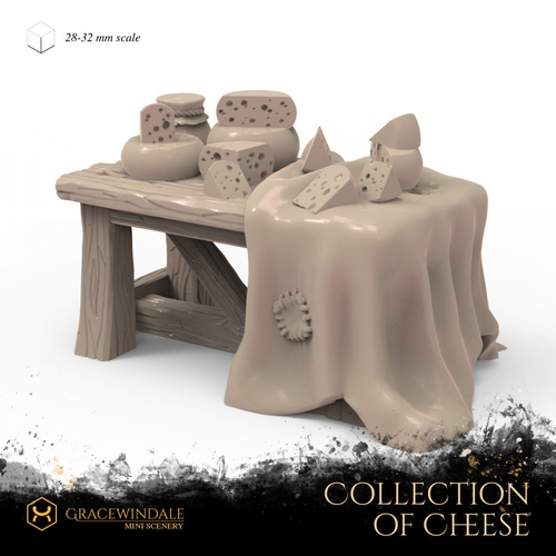 Collection of Cheeses 3D Print 505879