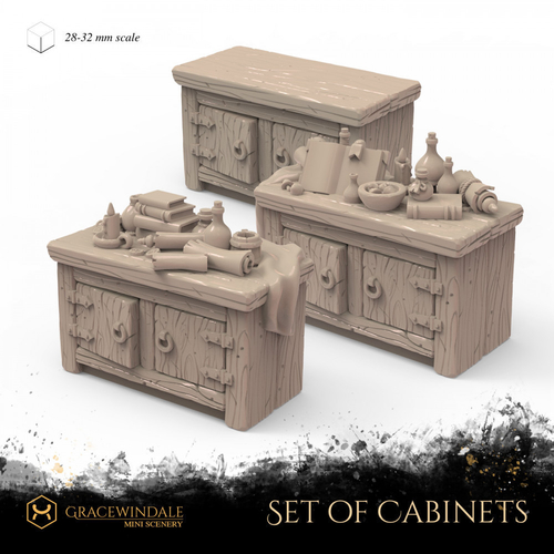 Set of Cabinets 3D Print 505880