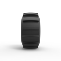 Diecast dirt dragster rear tire 8 Scale 1:25 - Thumbnail 4