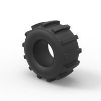 Diecast dirt dragster rear tire 8 Scale 1:25 - Thumbnail 7