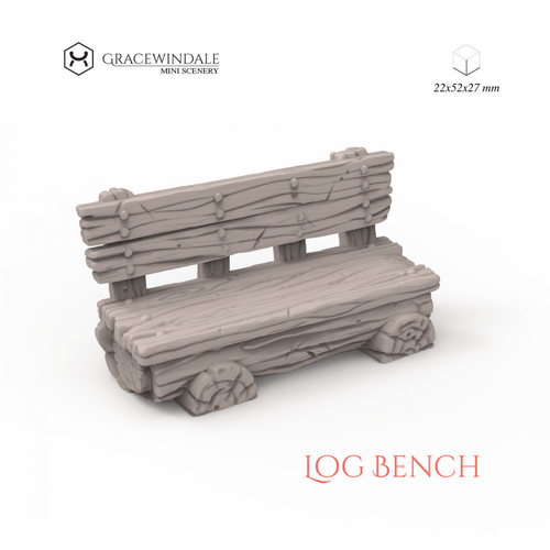 Log Bench 3D Print 505993