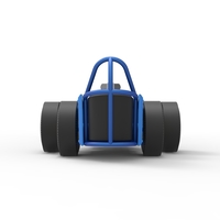 Front engine old school 6 wheeled dragster Version 2 Scale 1:25 - Thumbnail 14