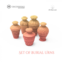 Small Set of Burial Urns 3D Printing 506046