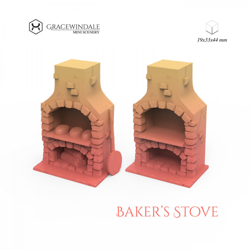 Baker's Stove 3D Print 506092