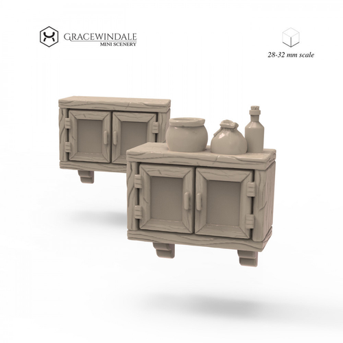 Tavern Furniture and Props Set 3D Print 506104