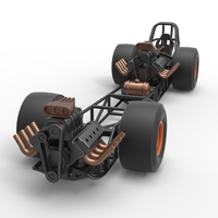 Diecast Front engine AWD dragster Scale 1:25 - Thumbnail 4