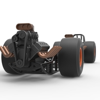 Diecast Front engine AWD dragster Scale 1:25 - Thumbnail 5