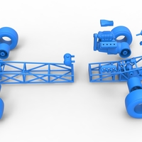 Diecast Front engine AWD dragster Scale 1:25 - Thumbnail 20